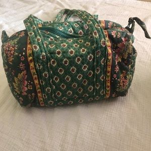 Green Vera Bradley boxy double strap purse